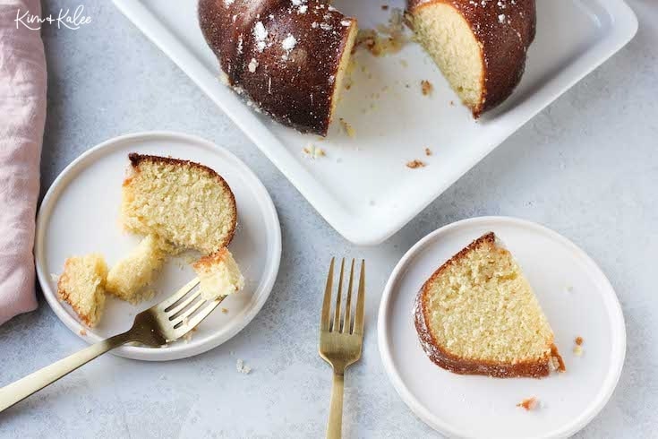 Slices of Delicious Kentucky Butter Cake Recipe