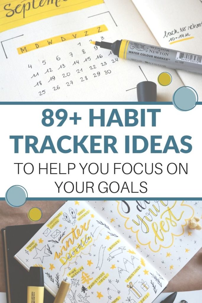 habit tracker ideas pin