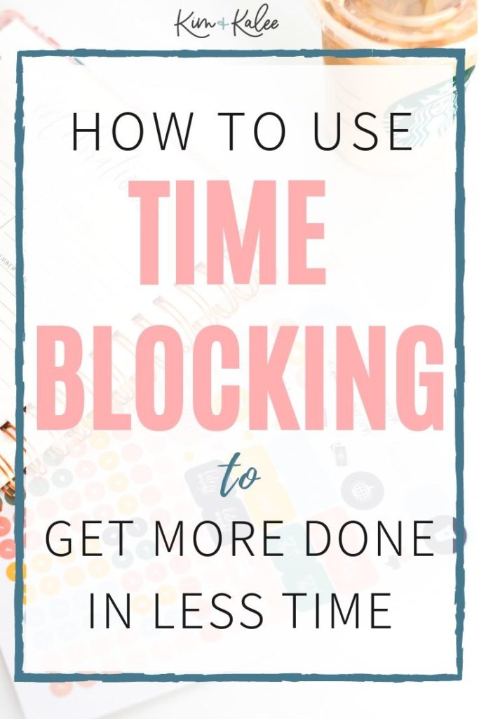 time blocking to increase productivity 