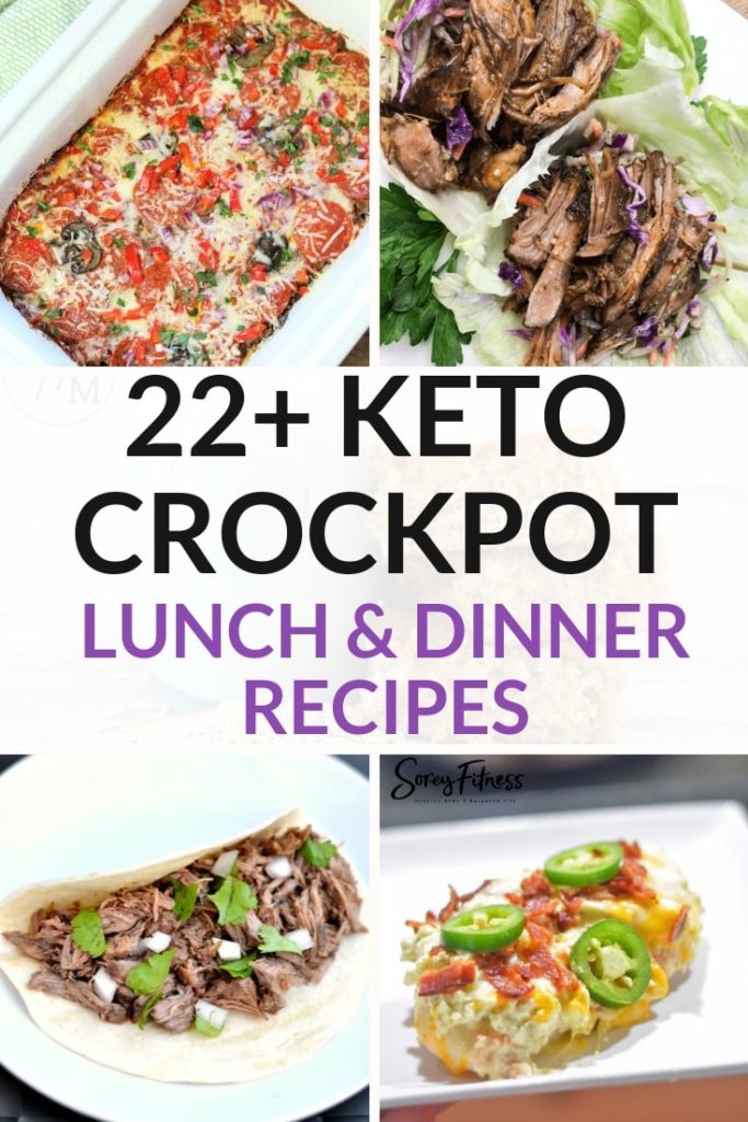 keto crockpot recipes in a collage