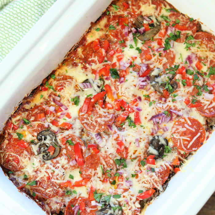 Low Carb Pizza Casserole Recipe