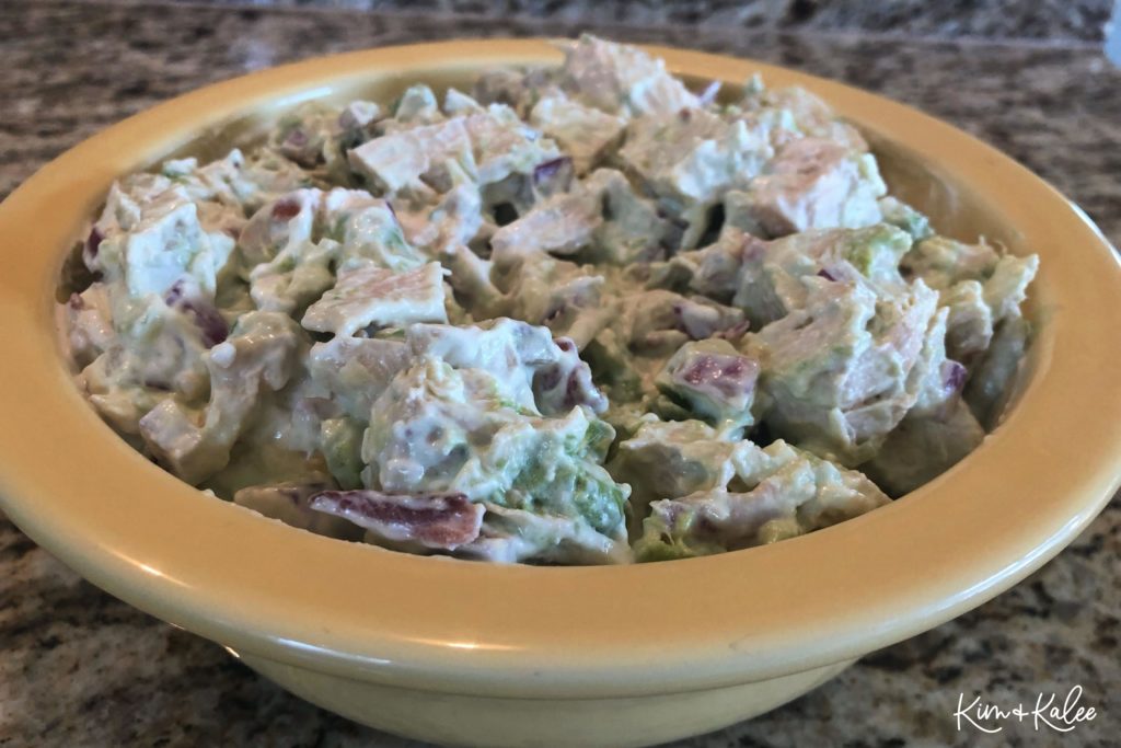 Keto Chicken Salad in a bowl