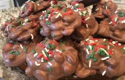 Christmas crockpot candy recipe card