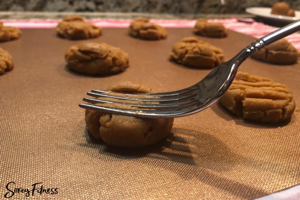 Smush the Cookies with a Fork for the Peanut Butter Mark