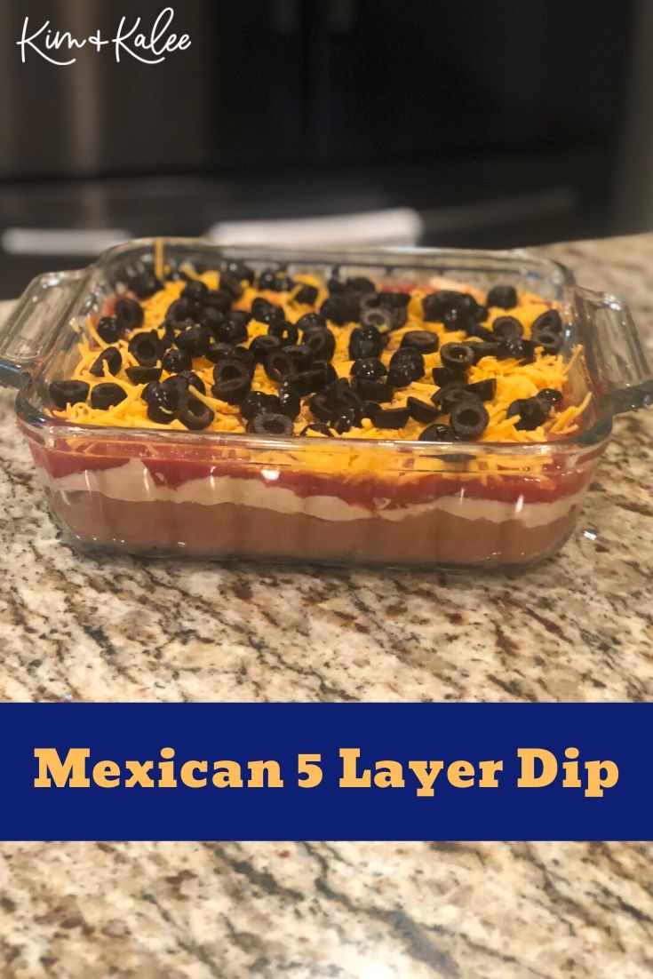 5 Layer Mexican Dip Finished