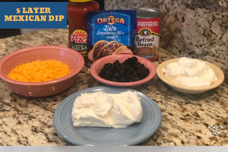 5 Layer Mexican Dip Ingredients