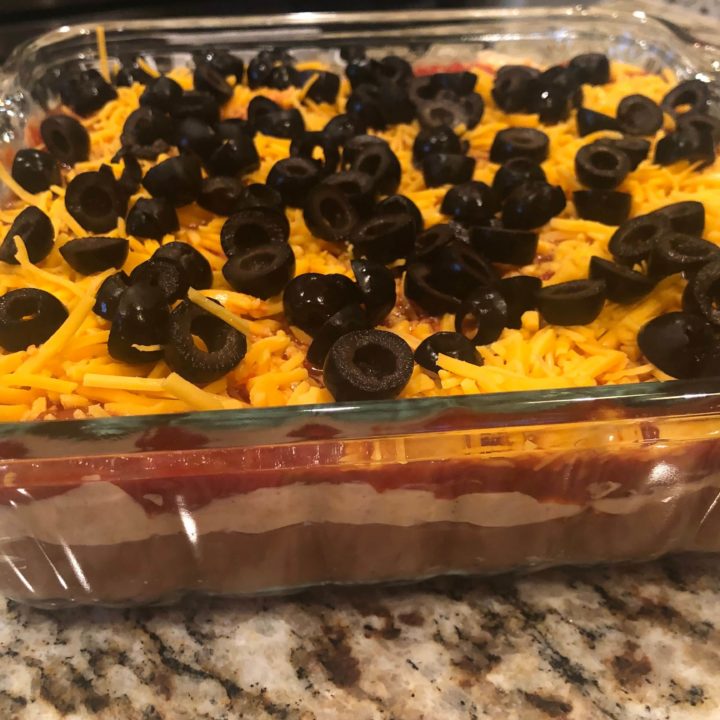 5 Layer Mexican Dip no Jalapenos