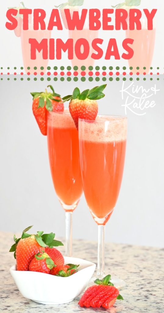 fresh strawberry mimosas