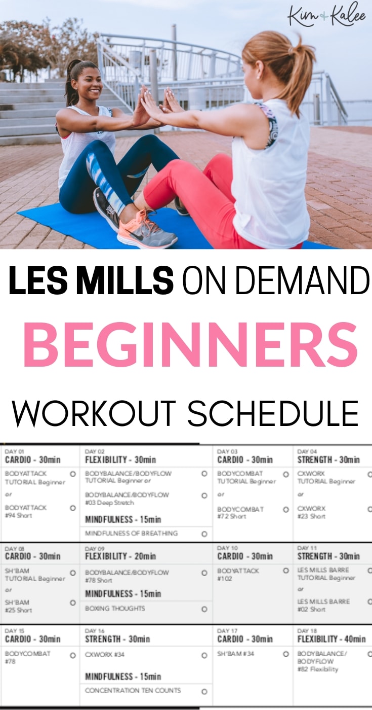 LES MILLS for Beginners Schedule to Do at Home