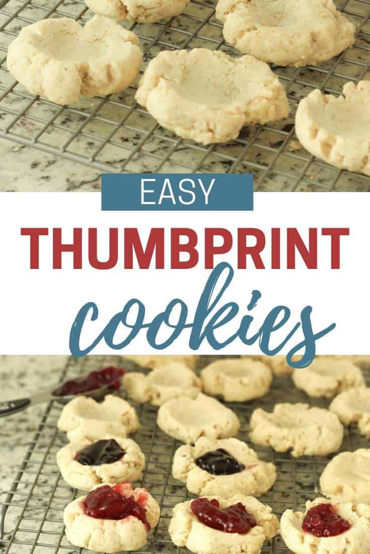 pecan Thumbprint Cookies with jam