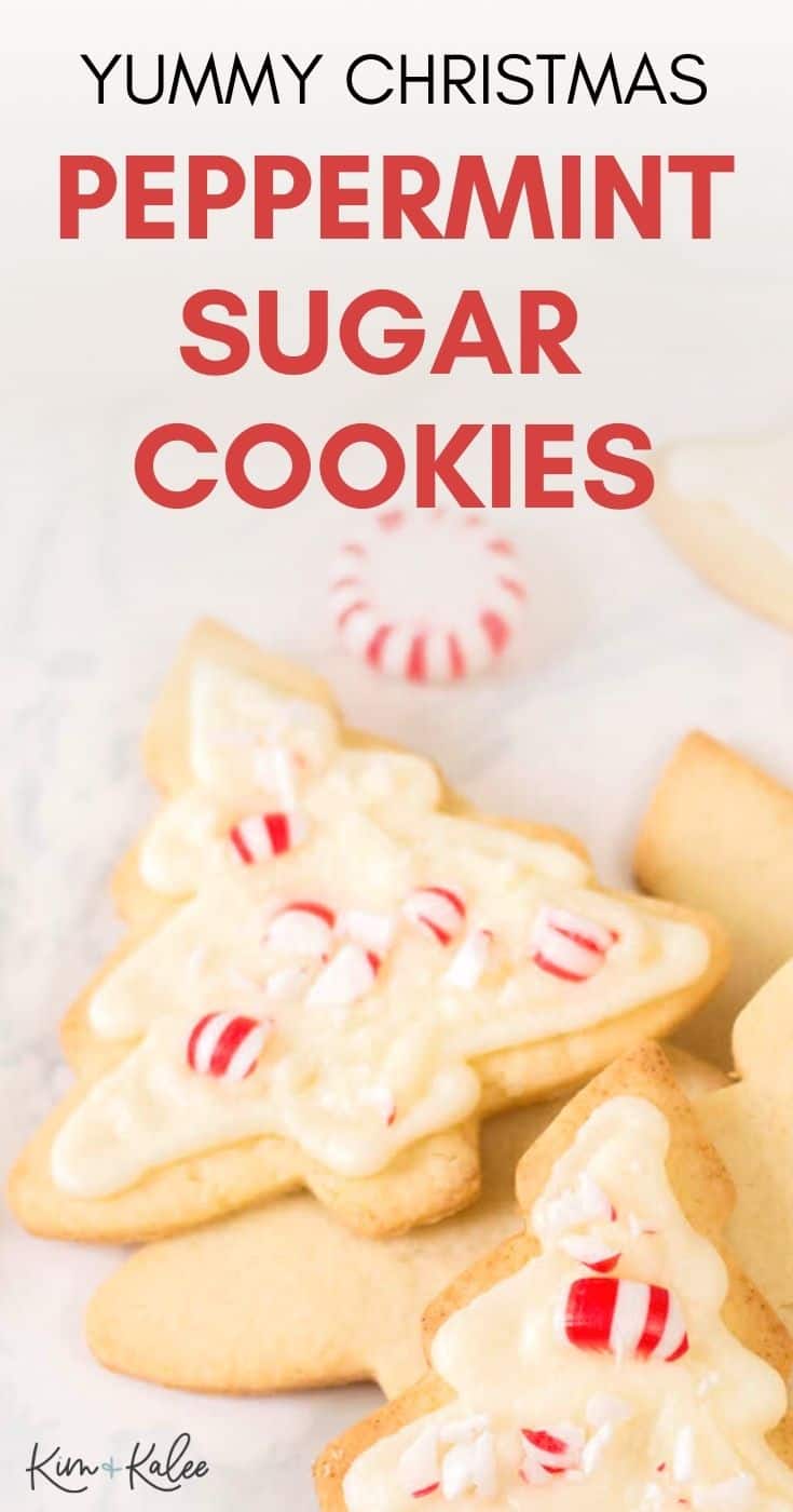 yummy Christmas Peppermint Sugar Cookies