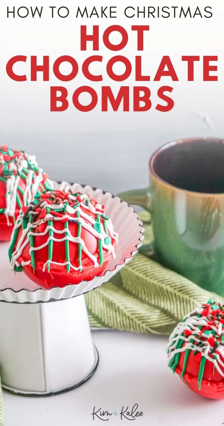 How to Make Red and Green Christmas Hot Chocolate Bombs