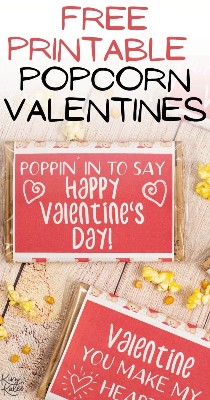 Free Popcorn Valentine Ideas