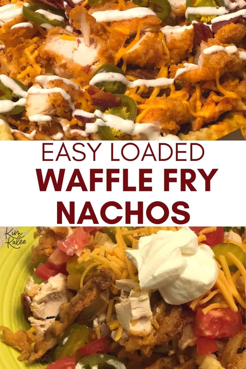 fried chicken loaded waffle fry nachos 