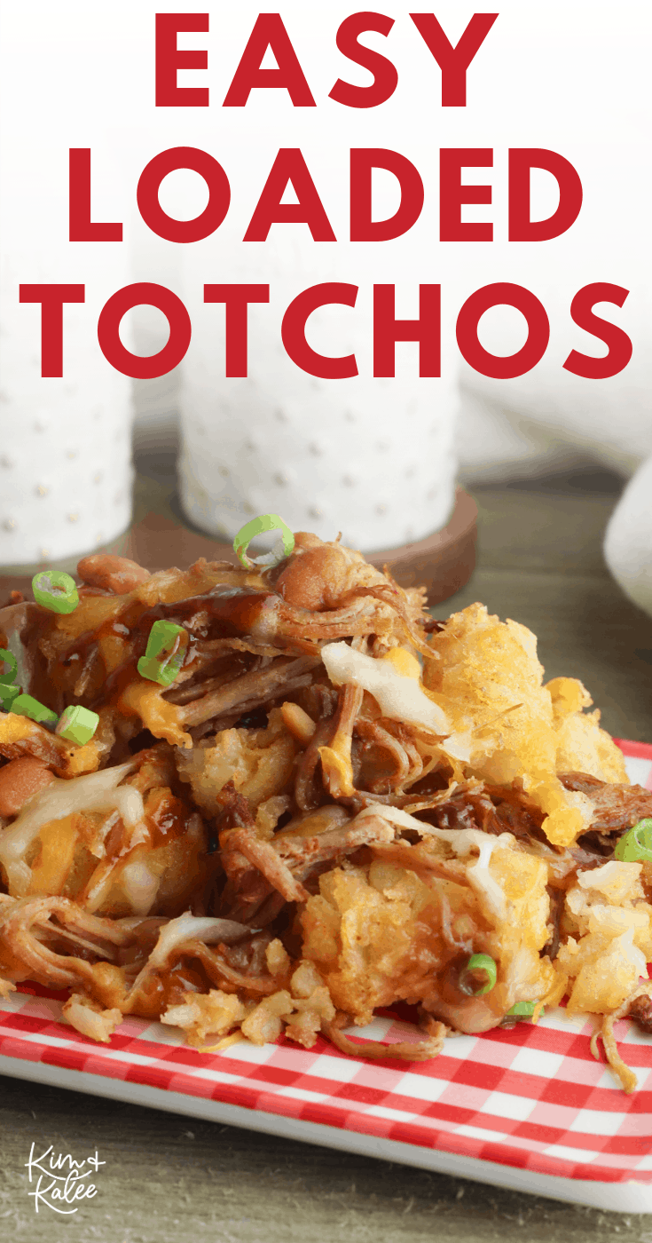 Easy Loaded Pulled Pork Tater Tot Nachos