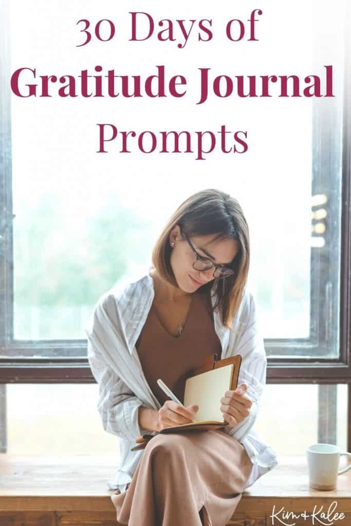 30 Daily Gratitude Journal Prompts Pinterest Pin