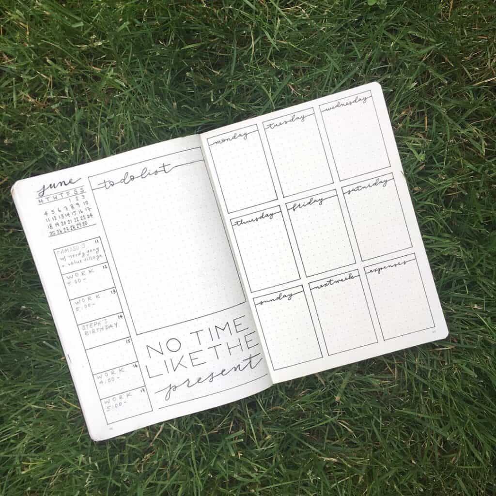 To do list minimalist bullet journal pages