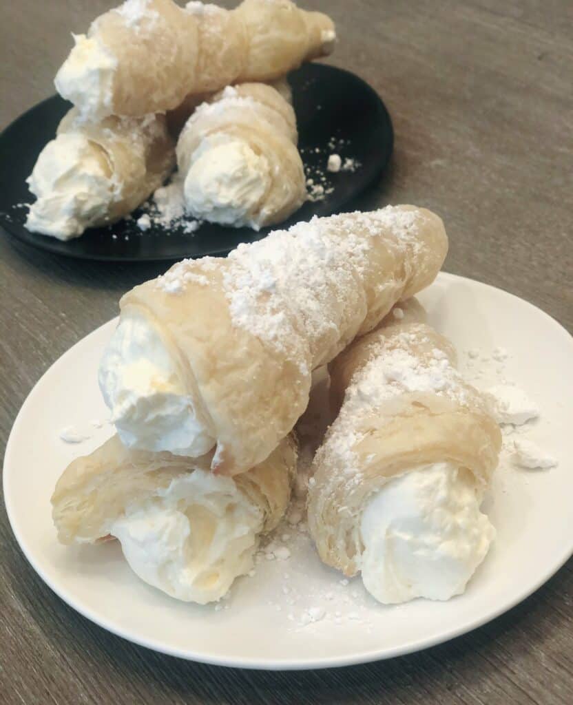 homemade cream horns