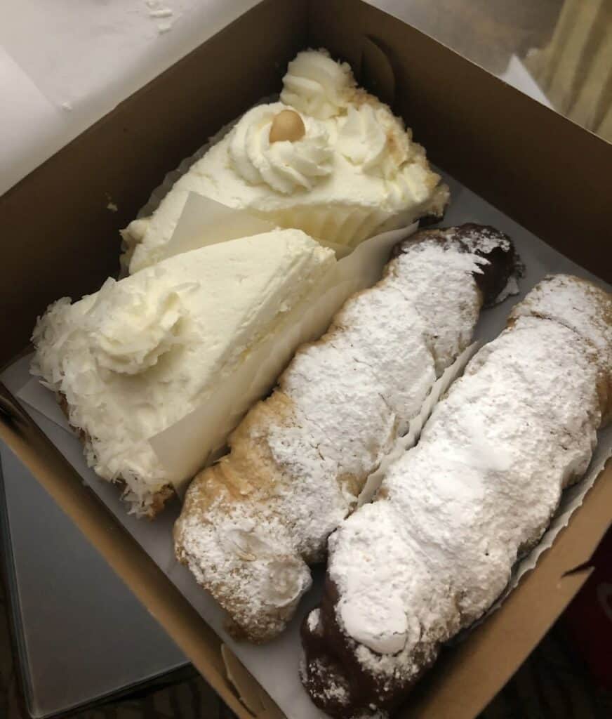 stillwells bakey cream horns and pie slices