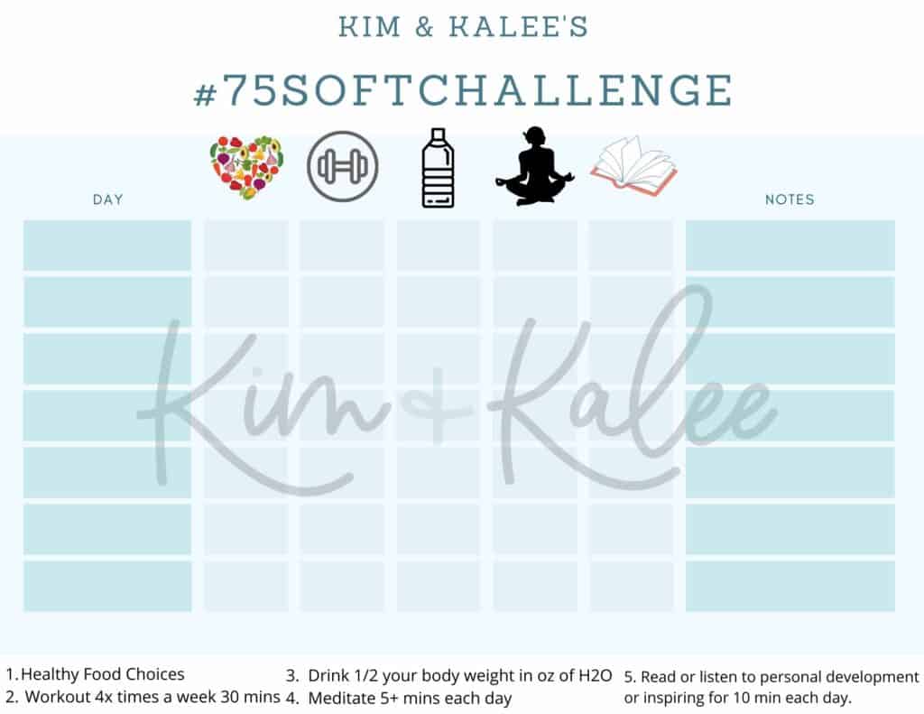 75 Soft Challenge Checklist