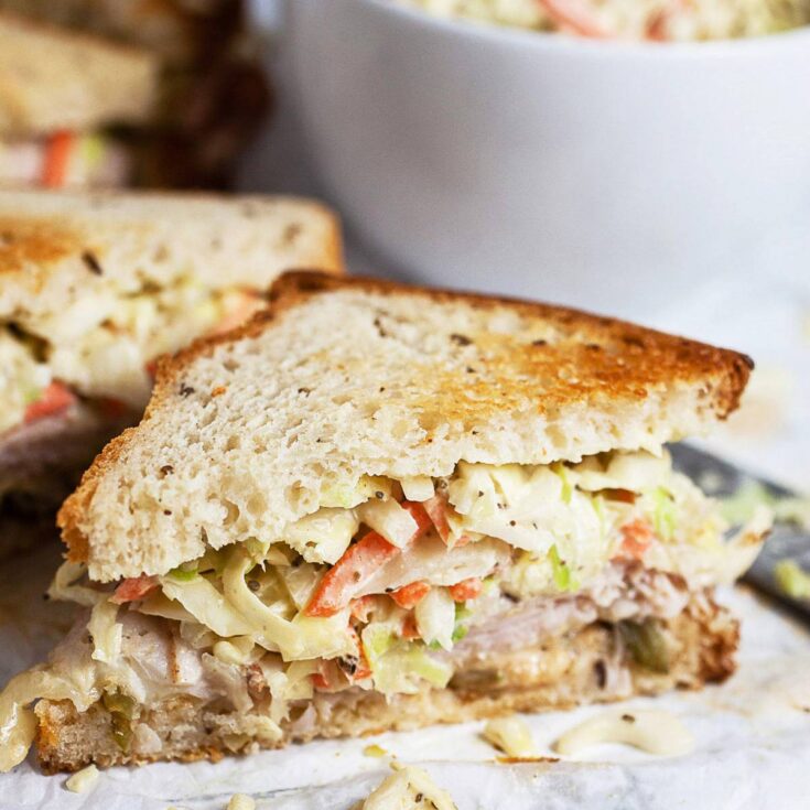 Image for Grilled Turkey Rachel Sandwich Recipe