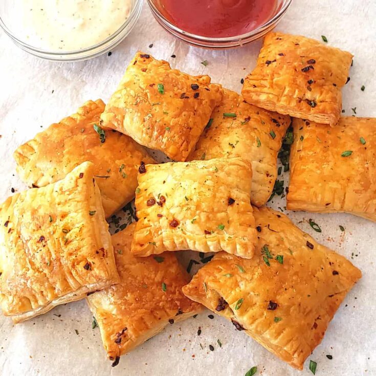 Image for Mushroom Puff Pastry Bites (Air Fryer)