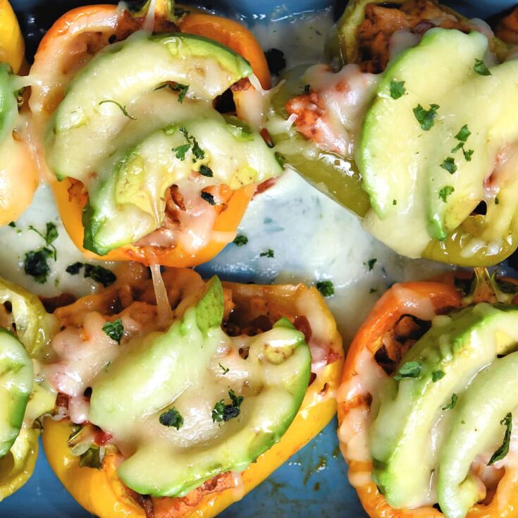 Image for Chipotle Chicken Avocado Stuffed Peppers