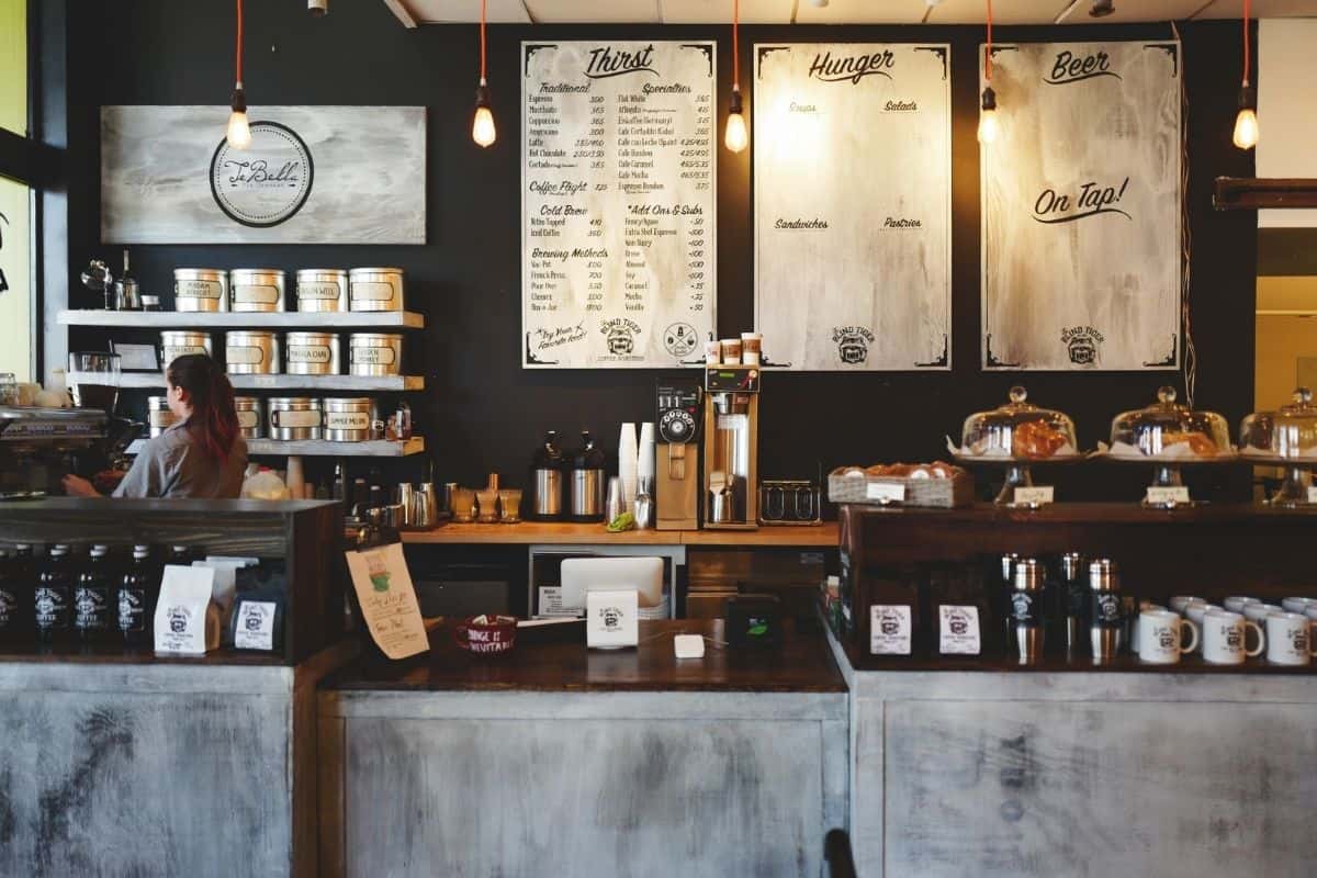 inside a coffee shop