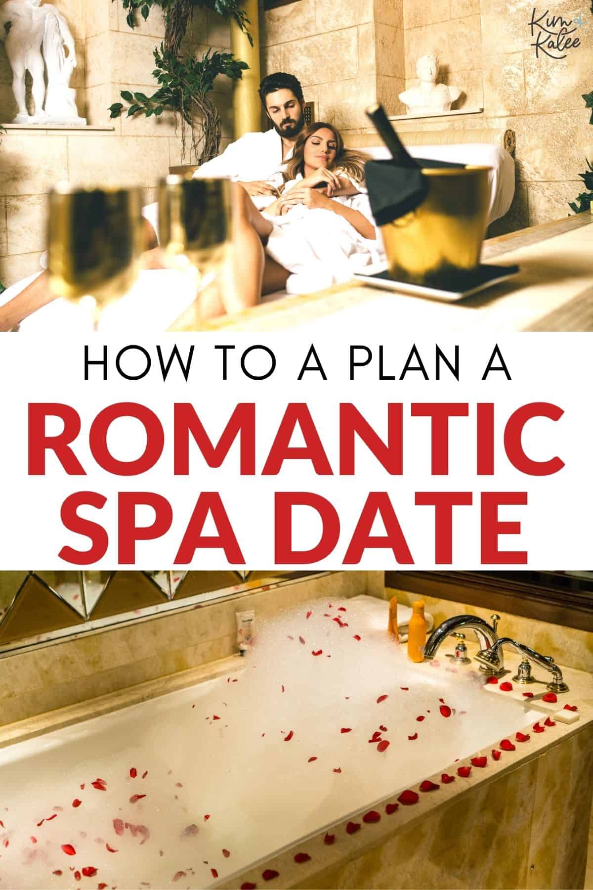 how to plan a romantic spa date at home