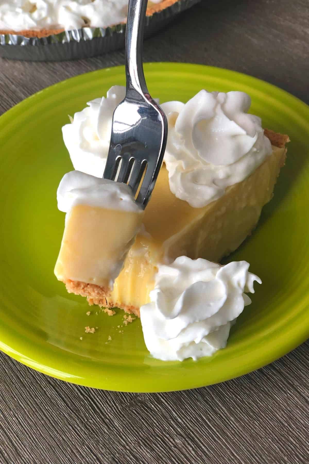 bite of our award winning key lime pie 