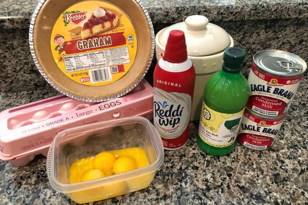 ingredients for kermit's key lime pie