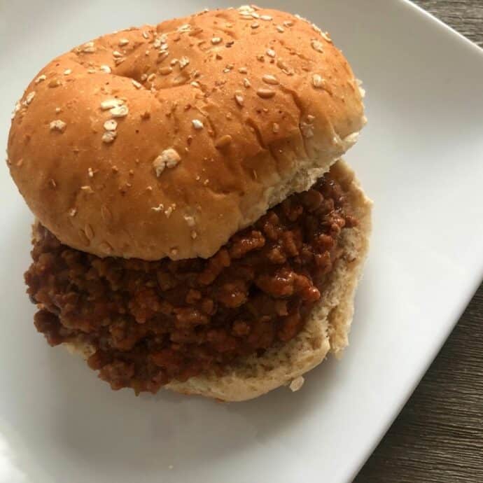 plated sloppy joe