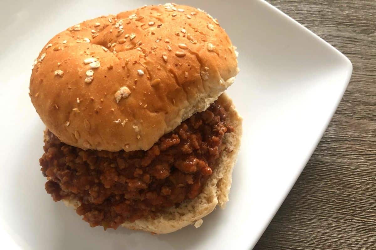 sloppy joe on a plate