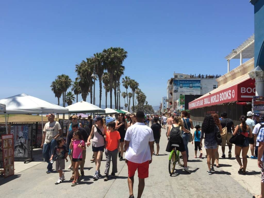 The strip at Venice Beach