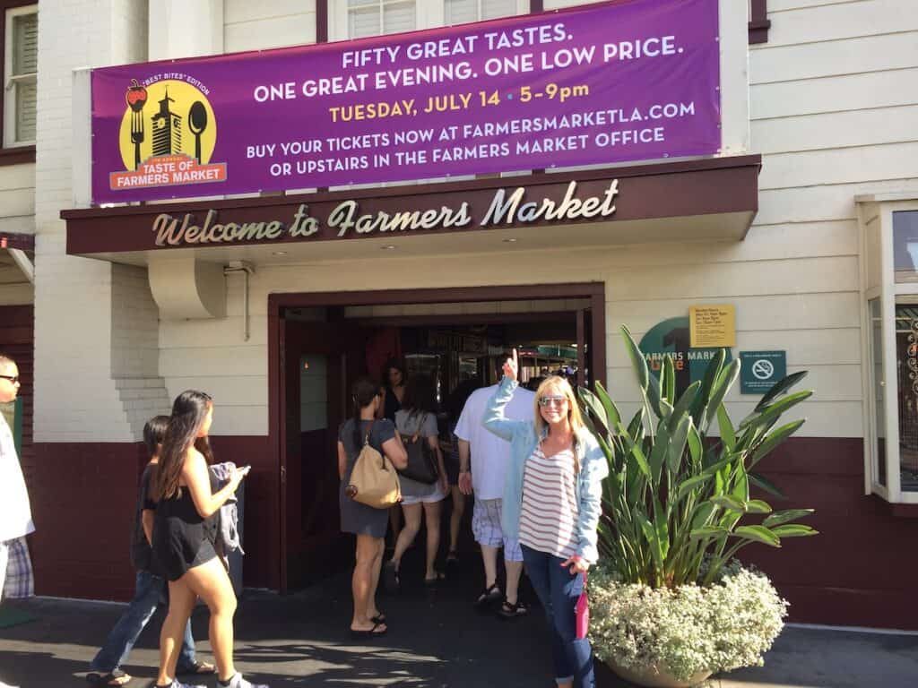 Me outside the Original Farmers Market