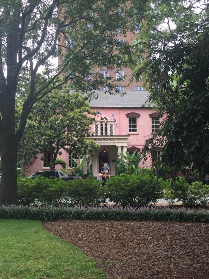 The Pink House in Savannah