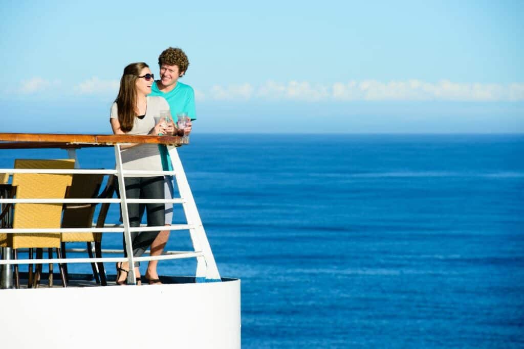 couple on a boat