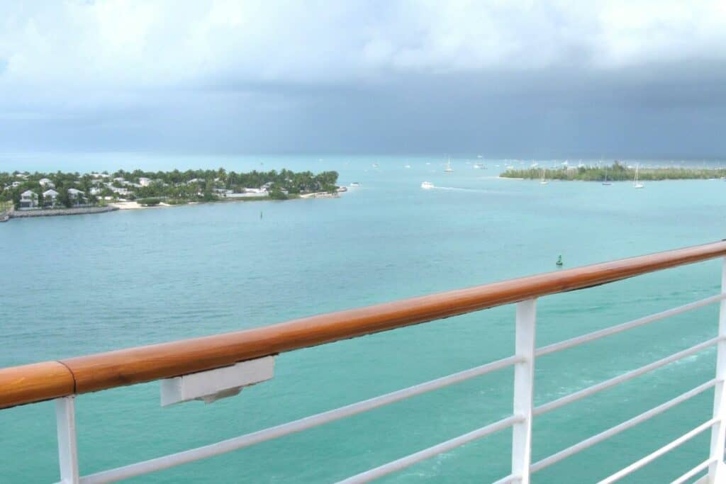 view from the boat