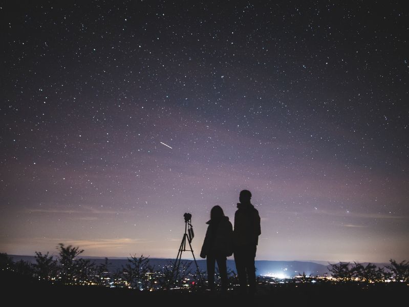 stargazing couple