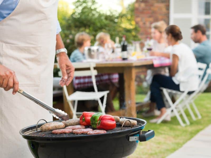 backyard anniversary cookout