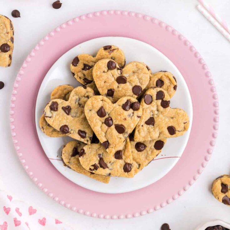 Image for Heart-shaped Chocolate Chip Cookies