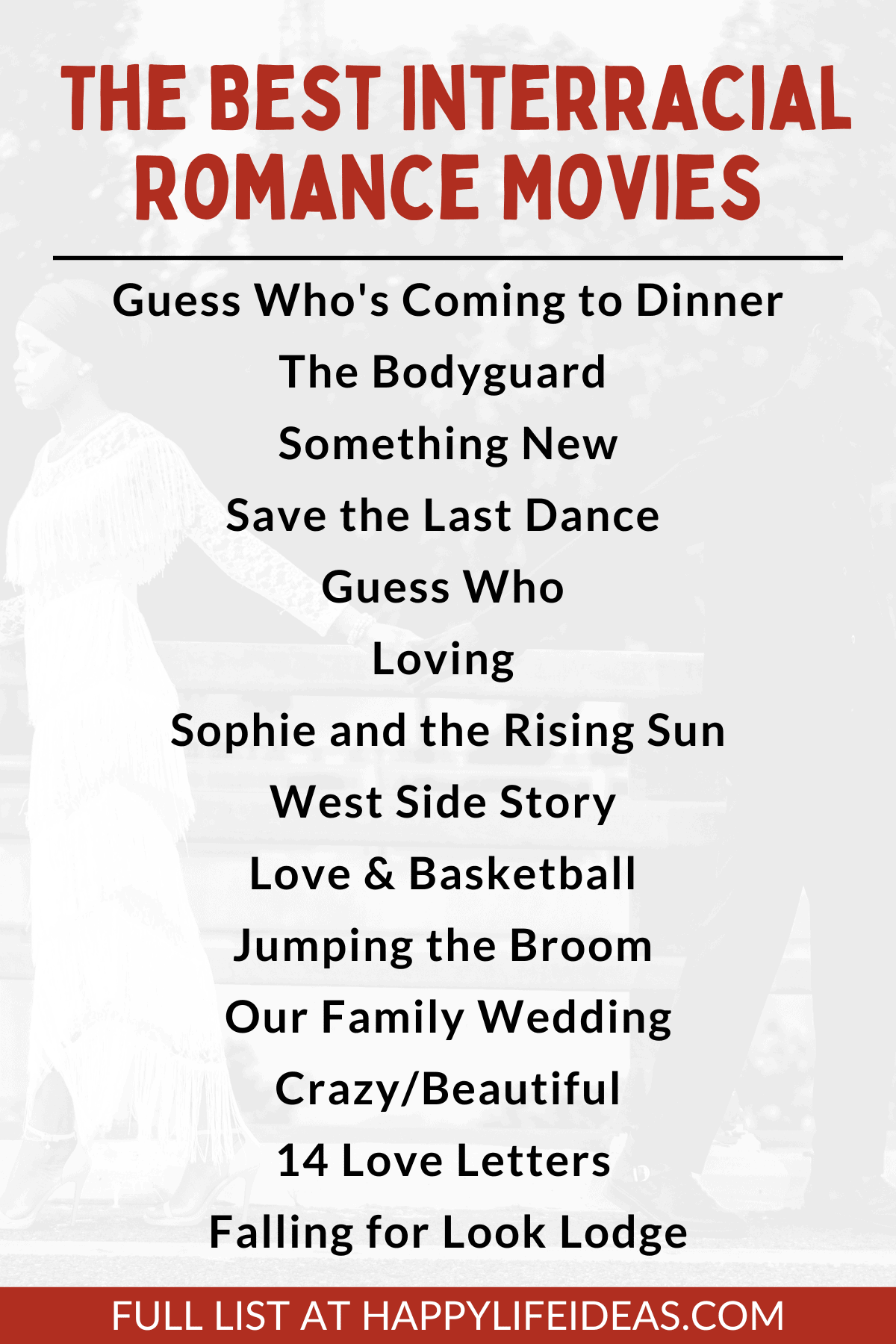Best Interracial Romance Movies infographic