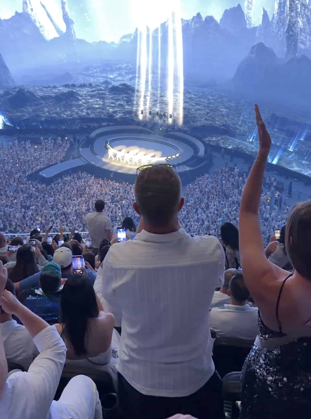 View from 323 at the Sphere in Vegas for BSB